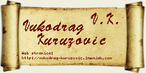 Vukodrag Kuruzović vizit kartica